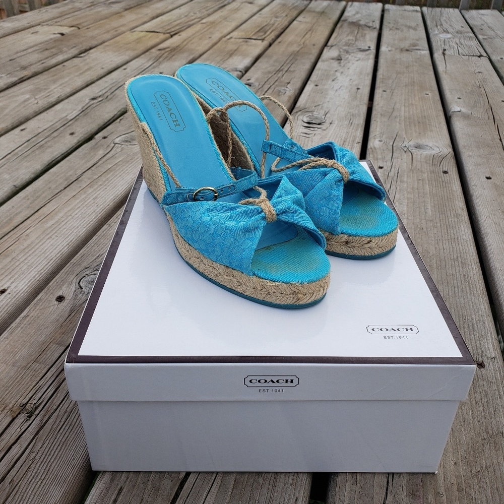 Coach Espadrilles wedge sandals